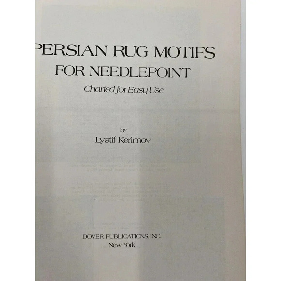 Dover Needleworks Series Baroque Designs and Persian Rug Motifs for Needlepoint - Picture 2 of 10